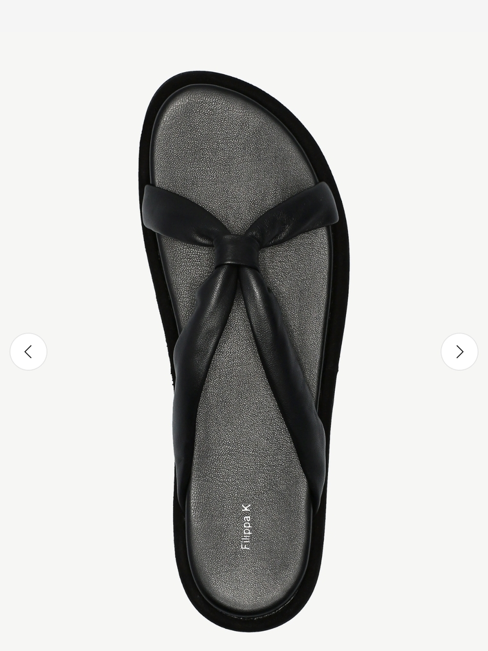 New Filippa K Alma Soft Black Sandal 6 US New In Box